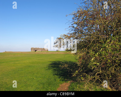 Orientierungstafel auf Beacon Hill, Worcestershire, West Midlands, England, UK Stockfoto