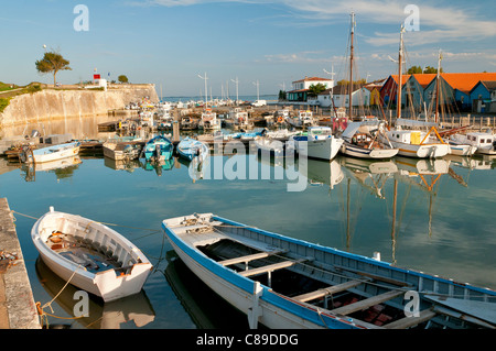 Le Château d' Oléron Hafen, Insel Oléron, Charente-Maritime, Frankreich Stockfoto