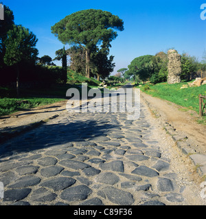 Via Appia Via Appia Antica Straße außerhalb von Rom Italien Europa Stockfoto