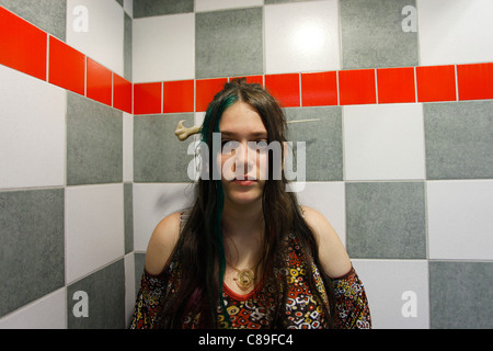 Junge israelische Cosplayer in Cosplay-Outfit in eine Science-Fiction- und Fantasy-Festival in Tel Aviv Israel Stockfoto