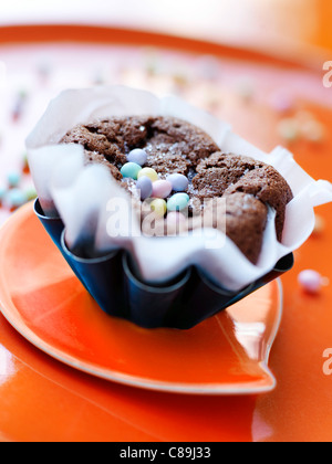 Schokoladen Moelleux Stockfoto