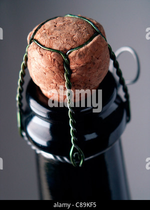 Cork in bottle Stockfoto