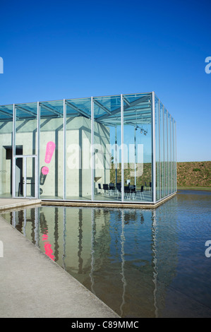 Langen Foundation Kunstmuseum, entworfen von Tadao Ando in Hombroich in Neuss in Deutschland Stockfoto