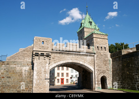 Porte Saint Louis gehört zu den Toren der Stadt von Quebec City Stockfoto