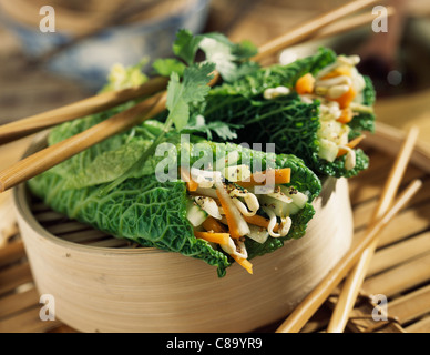 Mini Gemüse knusprige Brötchen Stockfoto