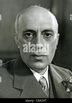 PANDIT JAWAHARLAL NEHRU (1889-1964) Premierminister von Indien über 1950 Stockfoto