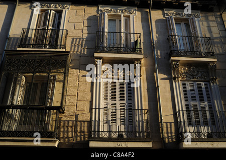 "Calle Mayor" in Alcalá DE HENARES. Autonome Gemeinschaft Madrid. Spanien Stockfoto