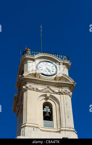 Touristen auf dem Turm der Universität von Coimbra, Coimbra, Portugal Stockfoto