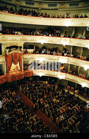 Innere des Michailowski-Theater, St. Petersburg, Russland Stockfoto