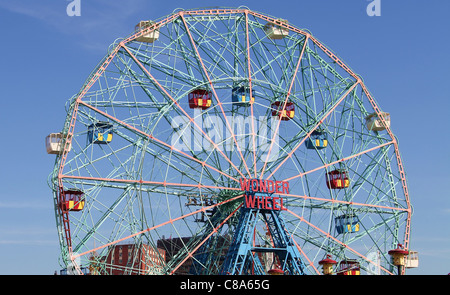 Wonder Wheel auf Coney Island Stockfoto