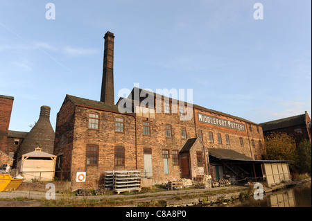 Middleport Keramik arbeitet Burgess Dorling & Leigh Ltd Burleigh Burslem Stoke-on-Trent Uk Stockfoto