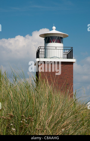 Der Leuchtturm Olhörn in Wyk Auf Föhr, Nordfriesischen Inseln, Meer, Nordfriesland, Schleswig-Holstein, Deutschland, Nordeuropa Stockfoto