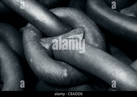 Kette, Maritime Museum, Bilbao, Bizkaia, Spanien Stockfoto