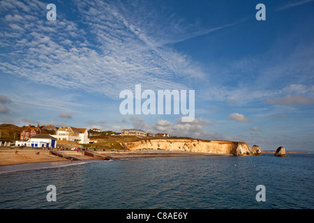 Freshwater Bay auf der Isle Of Wight. Stockfoto