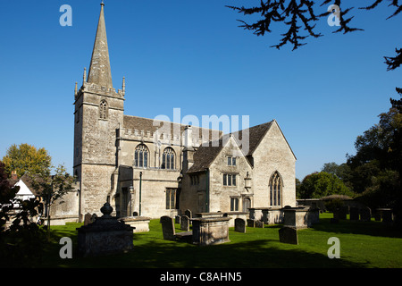 Saint Cyriac Kirche, Lacock, Wiltshire, England, Vereinigtes Königreich Stockfoto