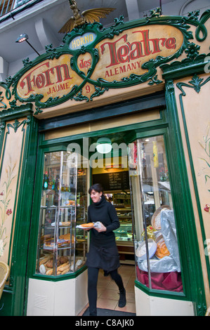 Forn des Teatre renommierten traditionelles Café und Bäckerei in Palma De Mallorca-Balearen-Spanien Stockfoto