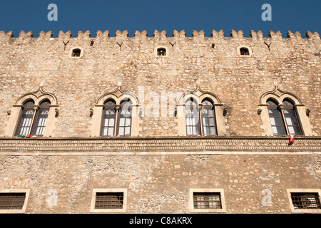 Palazzo Corvaja, Gehäuse Museo Di Arte e Tradizione Popolari, Taormina, Sizilien, Italien Stockfoto