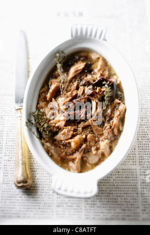 Lamm und Pflaumen Eintopf Stockfoto