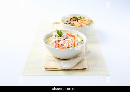 Chinesische Küche, Reisbrei Stockfoto