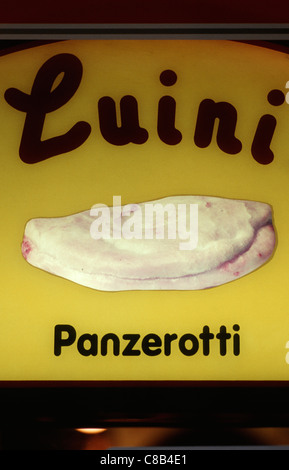 Luini die Panzerotti Shop Shop, Mailand, Italien. Stockfoto