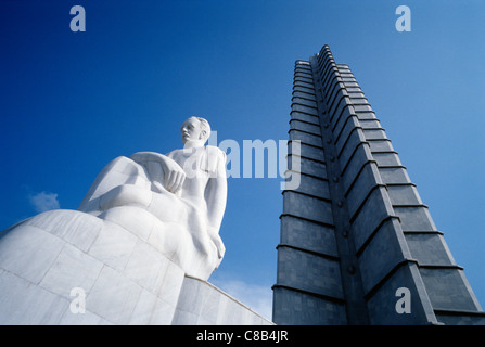 Memorial y Museo eine Havanna Jose Marti Plaza De La Revolucion Stockfoto