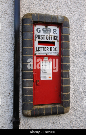 Wand Briefkasten, South Kilworth, Leicestershire, England, UK Stockfoto