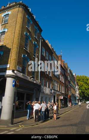 Greek Street in Soho Bezirk central London England UK Europe Stockfoto