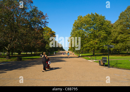 Der Breite Fuß Weg Kensington Gardens Park West London England UK Europa Stockfoto