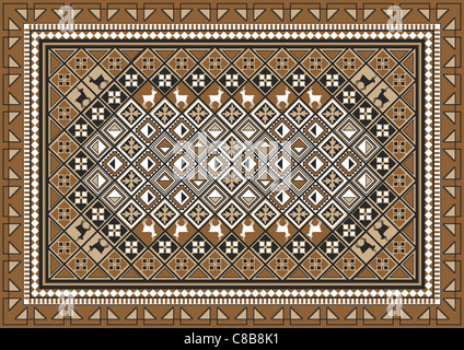 Ethnische Teppich Design Stockfoto