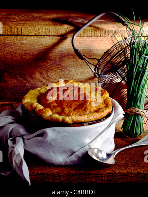 Soufflé und Kräuter Stockfoto