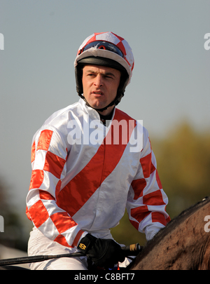 MICHAEL DARCY JOCKEY CHELTENHAM RACECOURSE CHELTENHAM ENGLAND 15. Oktober 2011 Stockfoto