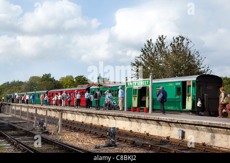 Die Isle Of Wight Steam Railway, Havenstreet Station. Stockfoto