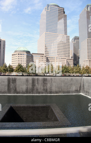 Das neu eröffnete National 11. September Memorial Ground Zero nicht mehr genannt Stockfoto