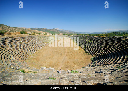 AFRODISIAS, TÜRKEI. Ein Blick auf das gut erhaltene Stadion. 2011. Stockfoto