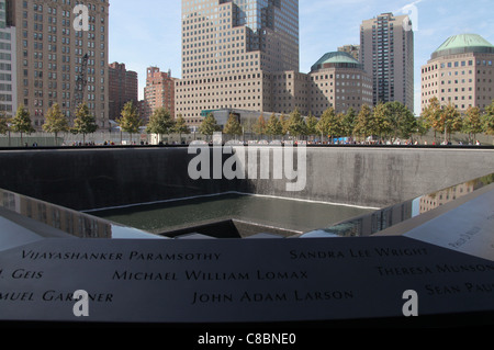 Das neu eröffnete National 11. September Memorial Ground Zero nicht mehr genannt Stockfoto