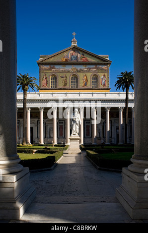 Basilika San Paolo Fuori le Mura, Rom, Italien Stockfoto