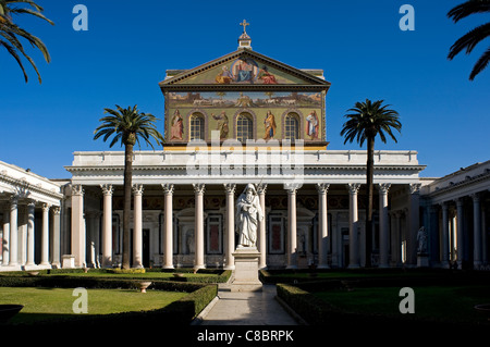 Basilika San Paolo Fuori le Mura, Rom, Italien Stockfoto