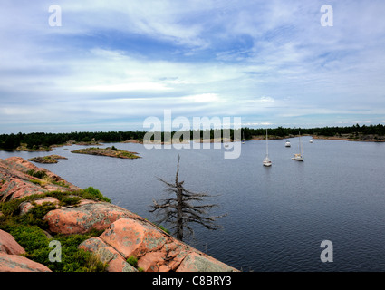 Dies ist der Eingang zum Bad Fluss aus Georgian Bay, Huron-See in Ontario, Kanada Stockfoto