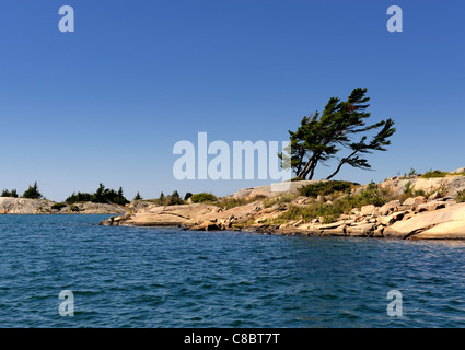Norgate Inlet, in der Nähe von Britt aus Georgian Bay, Lake Huron Stockfoto