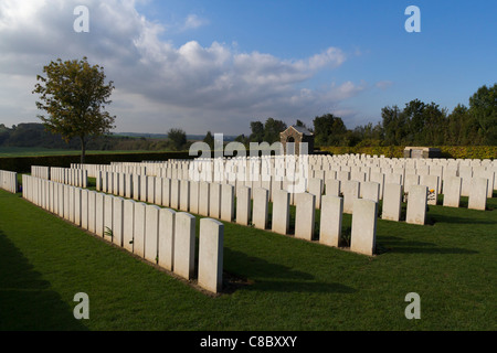 Adelaide-Friedhof (WW1 Commonwealth), Villers-Bretonneux, Somme, Picardie, Frankreich Stockfoto