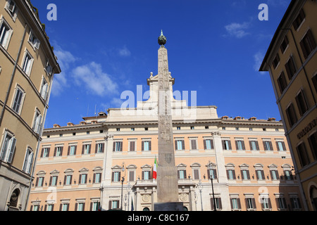 Italienisch-Parlamentsgebäude, Palazzo Montecitorio Stockfoto