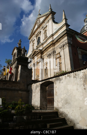 St. Peter und Paul Church in Krakau mit eines der schönsten barocken Höhe in der Welt. Stockfoto