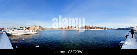 Panoramablick über Stockholm, Schweden. Stockfoto