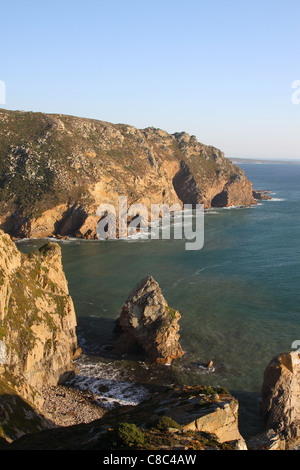 Cabo da Roca, Lissabon Portugal Atlantik. Europa. Westlichster Punkt Festland Europa. Stockfoto