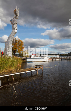 Parzival am See Blick über den Ruppiner See, Neuruppin, Brandenburg, Deutschland Stockfoto