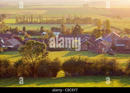 North Lincolnshire Dorf von Bonby auf einem sonnigen Oktober-Abend Stockfoto