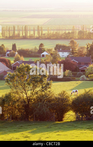 North Lincolnshire Dorf von Bonby auf einem sonnigen Oktober-Abend Stockfoto