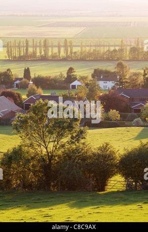 North Lincolnshire Dorf von Bonby auf einem sonnigen Oktober-Abend Stockfoto