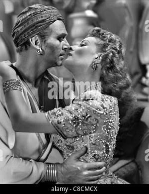 DOUGLAS FAIRBANKS JR., Maureen O'Hara, Sindbad der Seefahrer, 1947 Stockfoto