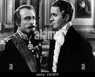 LEON AMES, TYRONE POWER, Suez, 1938 Stockfoto